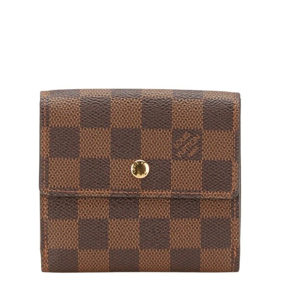 LOUIS VUITTON Brown Damier Leather Wallet - Picture 1 of 14